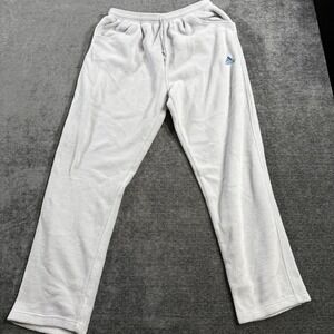 Vintage‎ Adidas Gray Fleece Sweatpants Men's Size Large Elastic Waistband Soft